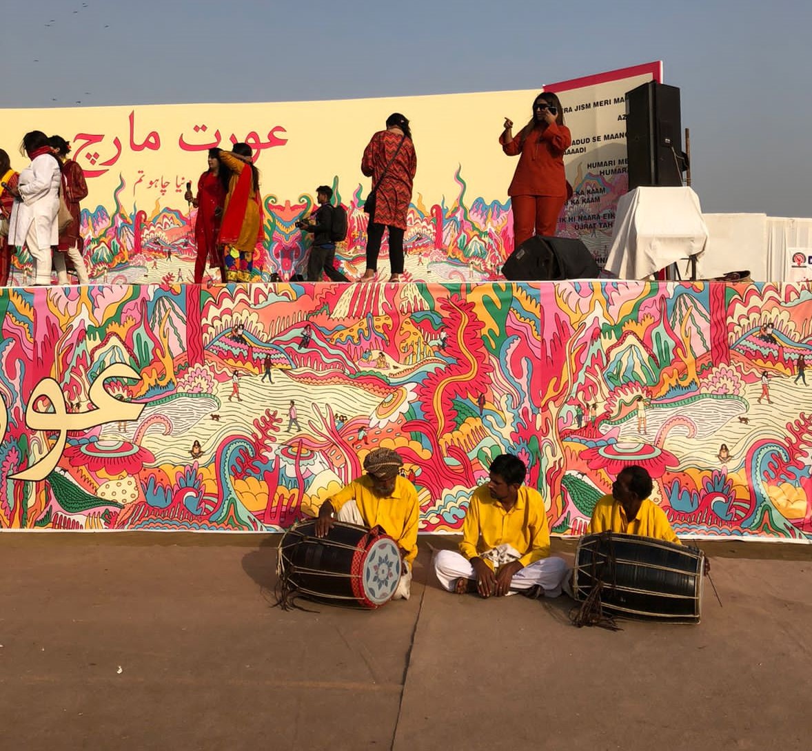 CD Graduate Designs Main Stage for Aurat March 2022