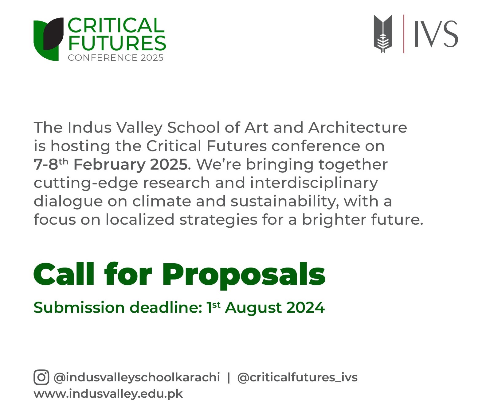 Critical Futures 2025 – Call for Proposals